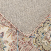 Elemental Rug Collective Blush Kashan Hand-Tufted Wool &amp; Cotton Rug