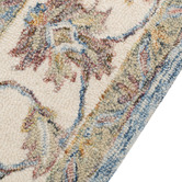 Elemental Rug Collective Sky Kashan Hand-Tufted Wool &amp; Cotton Rug
