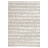 Elemental Rug Collective Grey Panama Lines Hand-Tufted Wool &amp; Viscose Rug