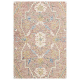 Elemental Rug Collective Blush Tabriz Hand-Tufted Wool &amp; Cotton Rug