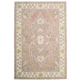 Elemental Rug Collective Blush Tabriz Hand-Tufted Wool &amp; Cotton Rug