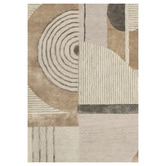 Elemental Rug Collective Beige Austin Hand-Tufted Wool &amp; Viscose Rug
