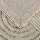 Elemental Rug Collective Beige Austin Hand-Tufted Wool &amp; Viscose Rug