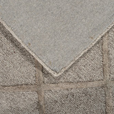 Elemental Rug Collective Taupe Panama Diamonds Hand-Tufted Wool &amp; Viscose Rug