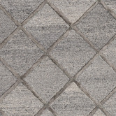 Elemental Rug Collective Charcoal Panama Diamonds Hand-Tufted Wool &amp; Viscose Rug