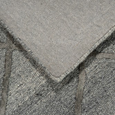 Elemental Rug Collective Charcoal Panama Diamonds Hand-Tufted Wool &amp; Viscose Rug