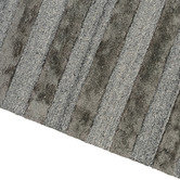 Elemental Rug Collective Charcoal Panama Lines Hand-Tufted Wool &amp; Viscose Rug