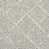 Elemental Rug Collective Grey Panama Diamonds Hand-Tufted Wool &amp; Viscose Rug