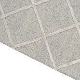 Elemental Rug Collective Grey Panama Diamonds Hand-Tufted Wool &amp; Viscose Rug