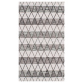 Elemental Rug Collective Grey Retreat Flat-Woven Cotton Rug