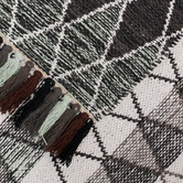 Elemental Rug Collective Grey Retreat Flat-Woven Cotton Rug
