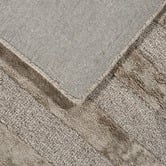 Elemental Rug Collective Taupe Panama Lines Hand-Tufted Wool &amp; Viscose Rug