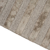 Elemental Rug Collective Taupe Panama Lines Hand-Tufted Wool &amp; Viscose Rug