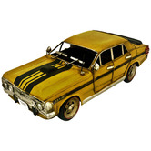 Boyle Yellow Ford XY GT Car Metal Ornament