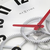 Boyle 36cm NeXtime Modern Gear Metal Wall Clock