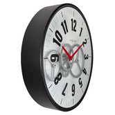 Boyle 36cm NeXtime Modern Gear Metal Wall Clock