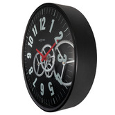 Boyle 36cm NeXtime Modern Gear Metal Wall Clock