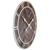 Boyle 58cm Dark Brown NeXtime Roman Wall Clock