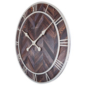 Boyle 58cm Dark Brown NeXtime Roman Wall Clock