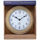 Boyle 22cm Brown NeXtime Poppy Outdoor Wall Clock