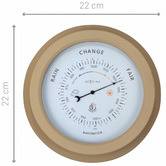 Boyle 22cm Brown NeXtime Orchid Outdoor Barometer