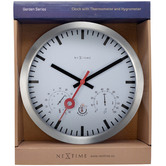Boyle 35cm White NeXtime Clematis Outdoor Wall Clock
