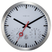 Boyle 35cm White NeXtime Clematis Outdoor Wall Clock