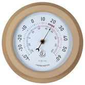 Boyle 22cm Brown NeXtime Lily Outdoor Thermometer