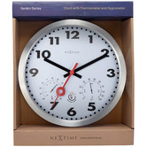 Boyle 35cm White NeXtime Arabic Outdoor Wall Clock