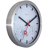 Boyle 35cm White NeXtime Clematis Outdoor Wall Clock