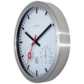 Boyle 35cm White NeXtime Clematis Outdoor Wall Clock