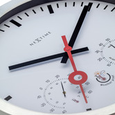 Boyle 35cm White NeXtime Clematis Outdoor Wall Clock