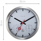 Boyle 35cm White NeXtime Clematis Outdoor Wall Clock