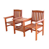 Sage Breeze Outdoor Avoca Hardwood Jack &amp; Jill Chair