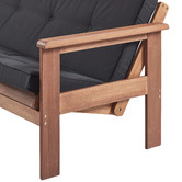 Sage Breeze Outdoor Windsor 3 Seater Wood Outdoor Sofa Bed