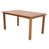 Sage Breeze Outdoor Clyde Shorea Wood Outdoor Dining Table