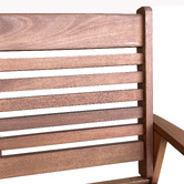 Sage Breeze Outdoor 3 Seater Jasper Shorea Wood Garden Bench