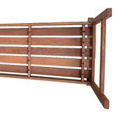 Sage Breeze Outdoor 3 Seater Jasper Shorea Wood Garden Bench