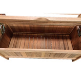 Sage Breeze Outdoor Barossa Shorea Wood Outdoor Storage Bench