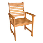 Sage Breeze Outdoor 6 Seater Jasper Shorea Wood Outdoor Dining Table &amp; Chair Set
