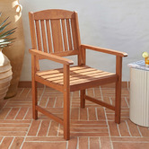 Sage Breeze Outdoor Clyde Shorea Wood Outdoor Dining Chair