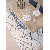 Atlas Flooring Nomad Kali Cream &amp; Black Rug