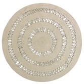 Atlas Flooring Taupe Dotti Round Cotton Rug