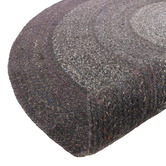 Atlas Flooring Dark Brown Midi Hand-Woven Round Rug