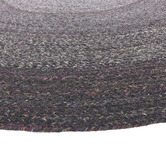 Atlas Flooring Dark Brown Midi Hand-Woven Round Rug