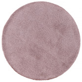 Atlas Flooring Dusty Pink Pony Power-Loomed Round Rug | Temple & Webster