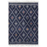 Atlas Flooring Navy Algiers Power-Loomed Rug
