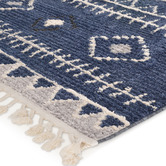 Atlas Flooring Grey &amp; Navy Algiers Power-Loomed Rug