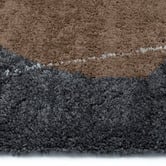 Atlas Flooring Charcoal Bilbao Abstract Shag Rug