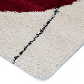 Atlas Flooring Multi-Coloured Bilbao Abstract Shag Rug
